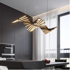 Φωτιστικό Κρεμαστό LED 200W 230V 20000lm Θερμό Φως σε Μαύρο ATOM